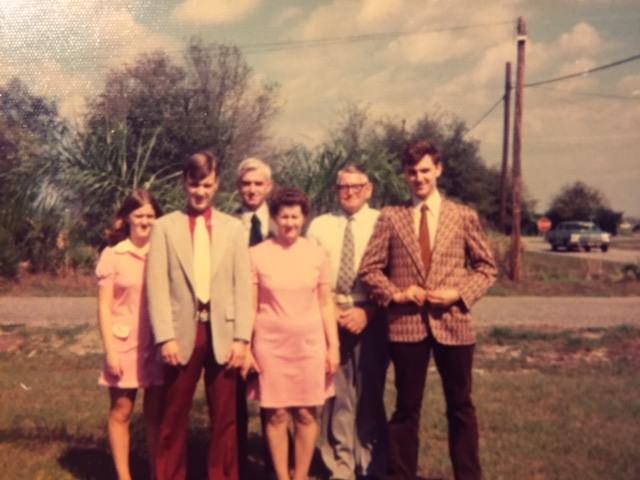 The family dressed up for Sunday dinner at a buffet-style restaurant during one of our trips to visit my grandparents in Florida. Photo: Newvine Personal Collection