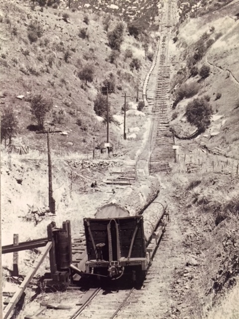 This railroad serviced the Merced Lumber Company as well as tourists interested in seeing Yosemite National Park. Photo: Merced Lumber Company, Merced Falls exhibit at the Merced County Courthouse Museum.