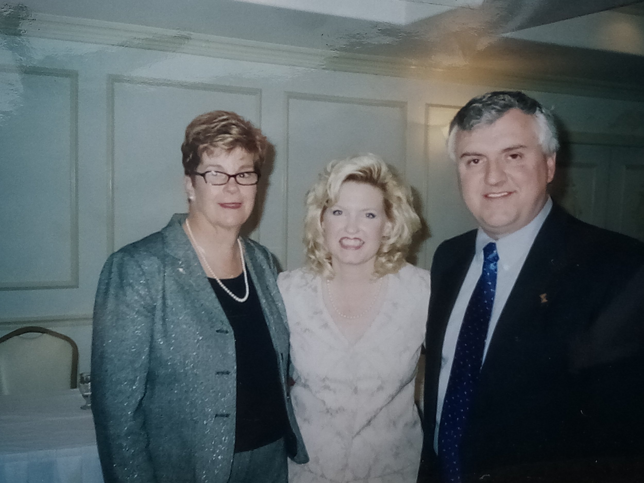 In 2007, then Assembly Member Cathleen Galgiani spoke at one of the Merced Chamber’s issues luncheons held at the Branding Iron. L-R: Suzie Bubenchik (board chair), Cathleen Galgiani, and me. Photo: Steve Newvine