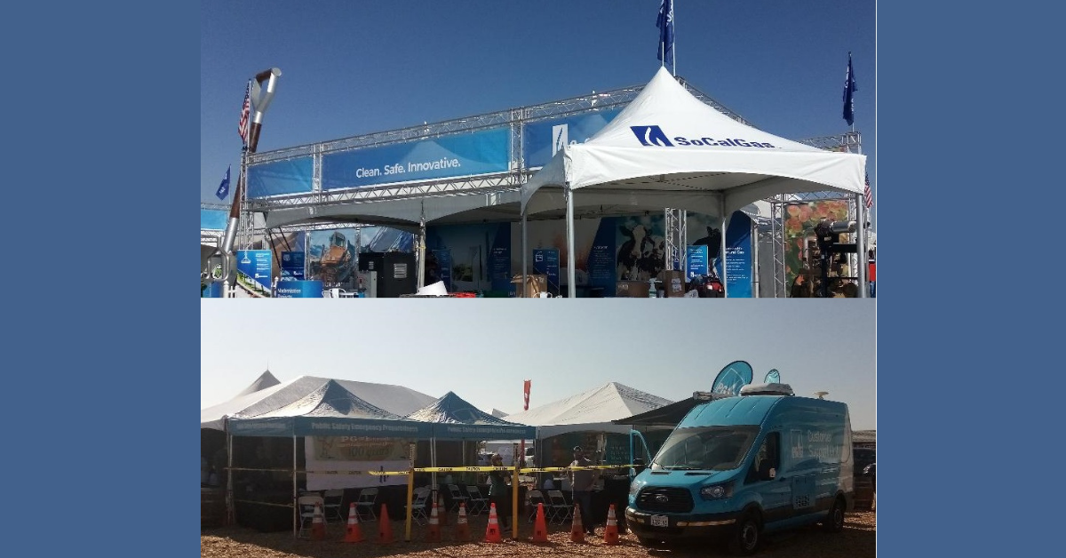 Public utility companies such as Pacific Gas & Electric, Southern California Gas, and Southern California Edison (not pictured) come to the World Ag Expo to meet their customers and help them save money. Photos by Steve Newvine