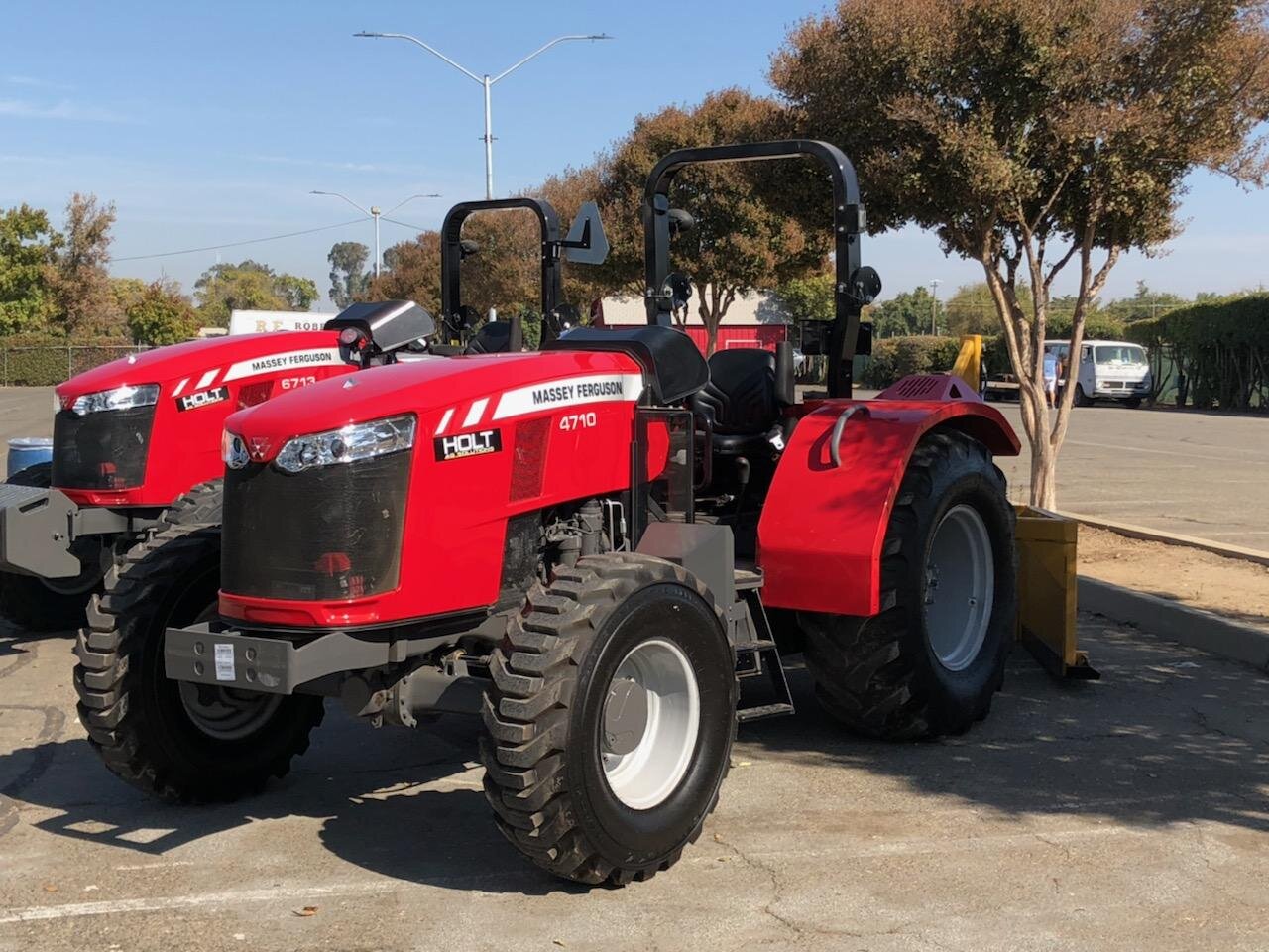 Tractors and nut harvesting equipment on display at the Merced County Nut Festival held at the County Fairgrounds in October. Photo: Steve Newvine
