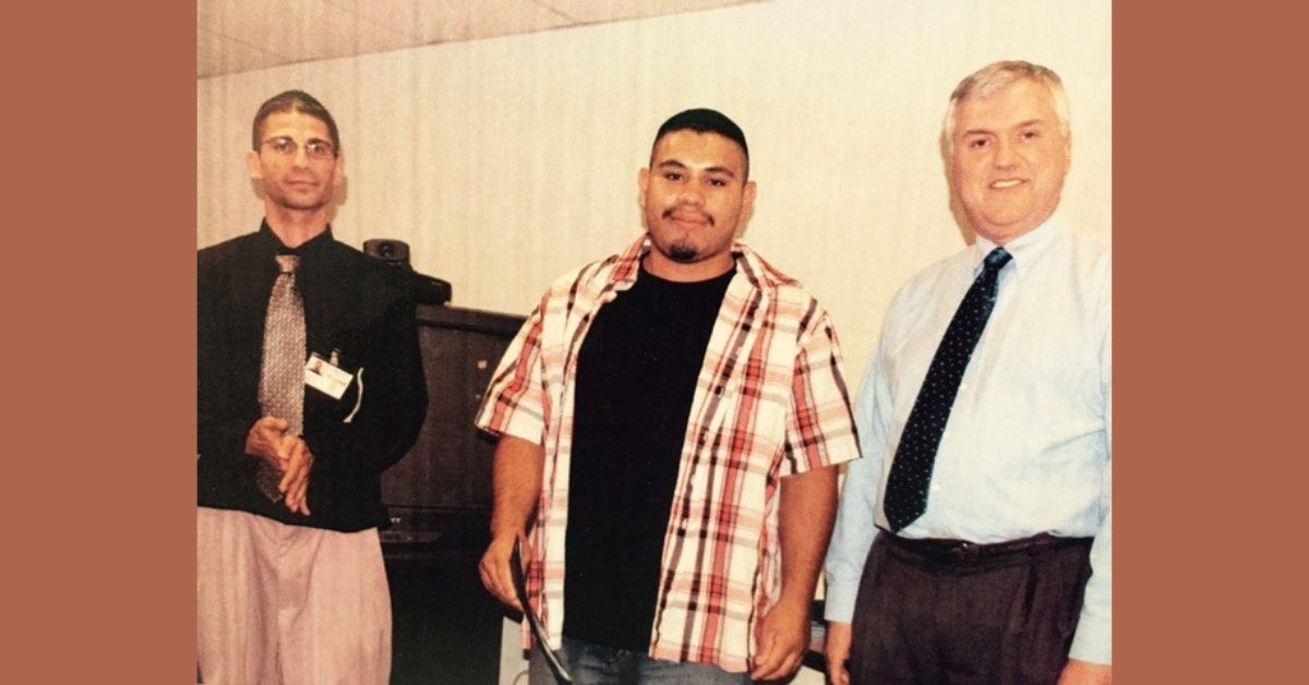 A successful participant in a skills training initiative is honored by Merced County WorkNet. Photo: Merced County Workforce Investment Board