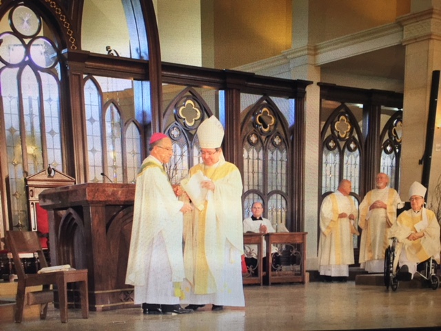 Bishop Myron Cotta was installed as Bishop of the Diocese of Stockton at a ceremony held at -- Chruch in Modesto. Photo; Diocese of Stockton