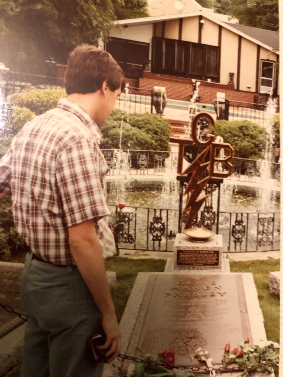 The grave marker of Elvis Presley. Photo- Newvine Personal Collection