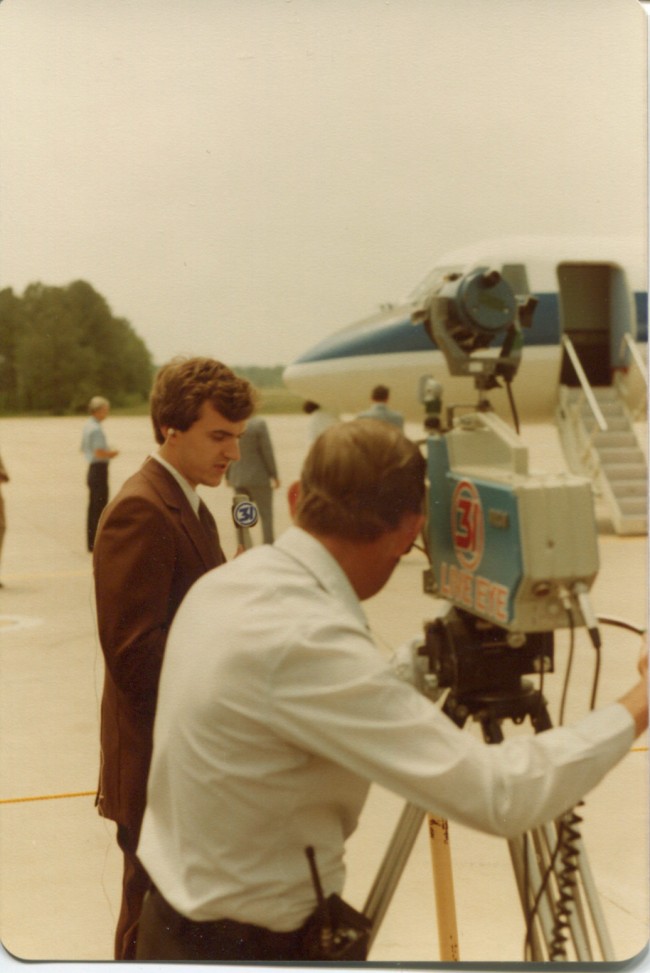 1981, Steve Newvine at the Marshall Spaceflight Center, Huntsville, Alabama