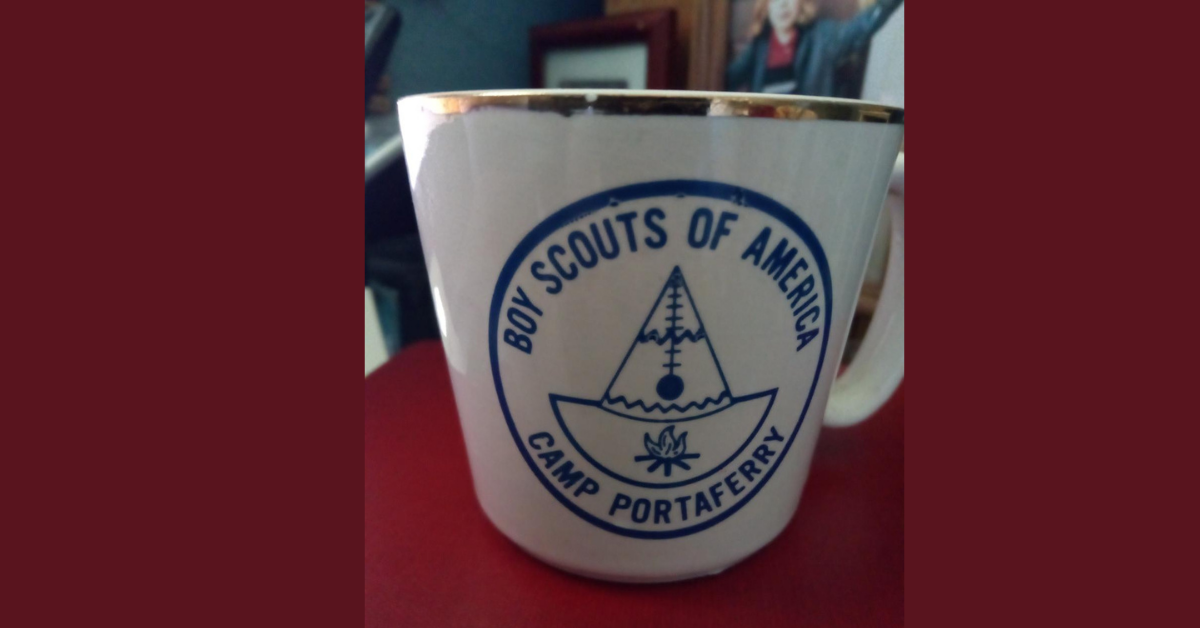 From the Camp Portaferry Trading Post, I purchased this mug during my time at Scout Camp. Photo: Newvine Personal Collection