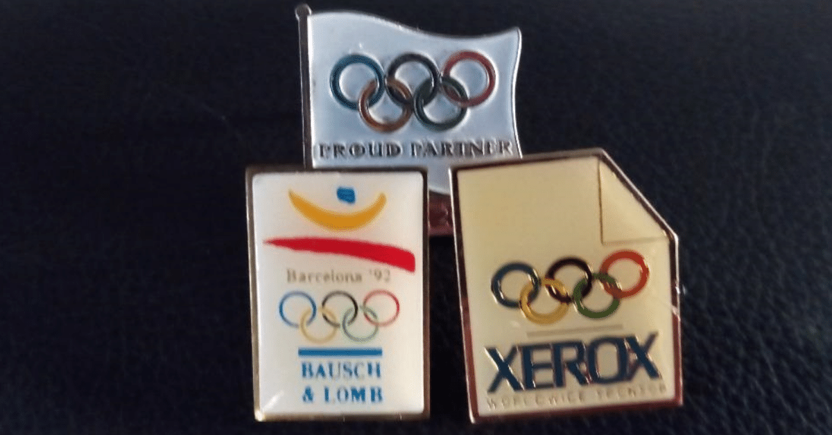 My collection representing over forty years as a working professional include these Olympic themed pins. Photo: Newvine Personal Collection