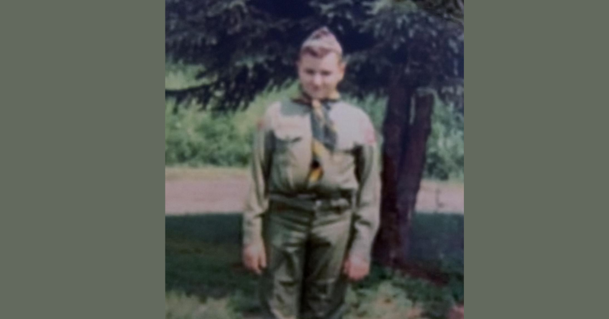 Here’s what a properly attired scout would wear prior to heading out for either a weekend campout or a weeklong stay at scout camp. Photo: Newvine Family Collection