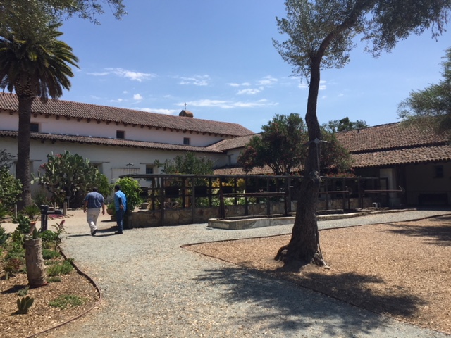 The grounds of the Mission at San Juan Bautista in San Benito County in California. Photo by Steve Newvine