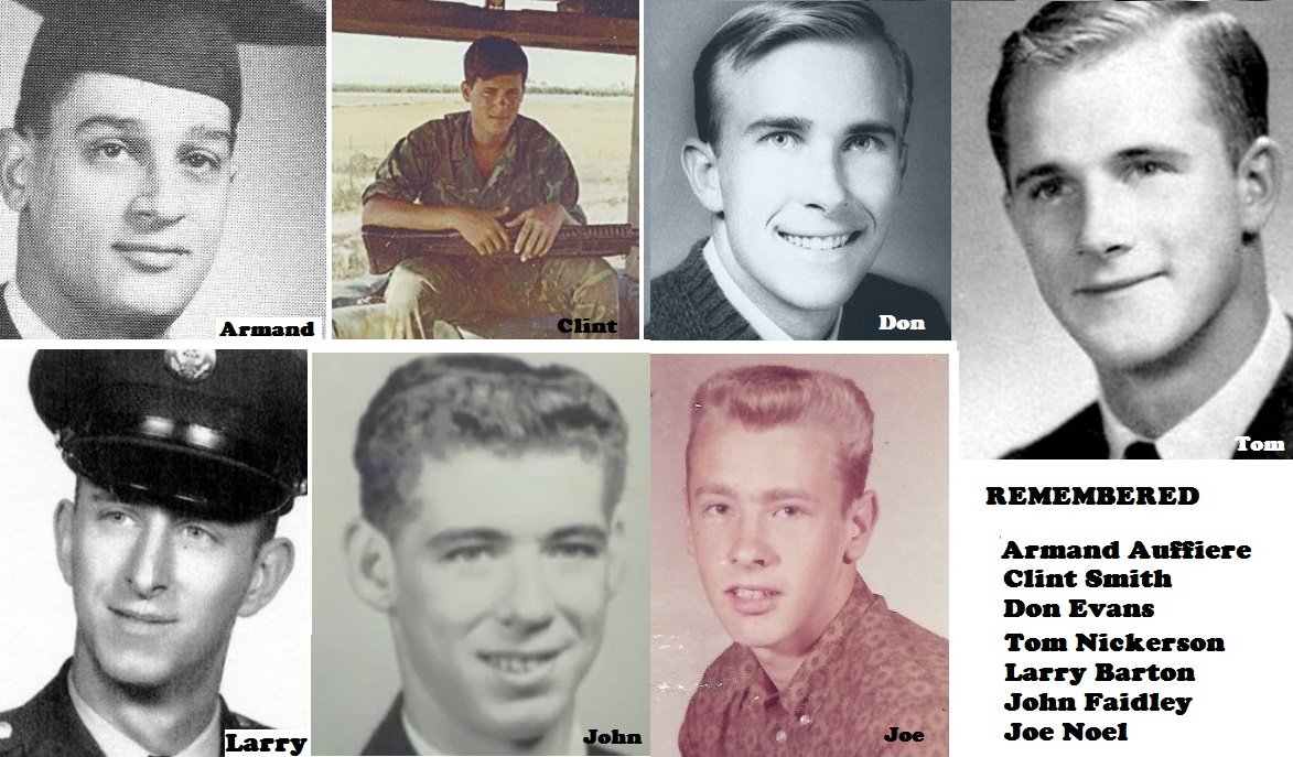 Seven soldiers who served alongside my uncle in Vietnam and who lost their lives on the battlefield. Photos from the Vietnam Veterans Memorial Fund (vvmf.org). Photo illustration by Steve Newvine