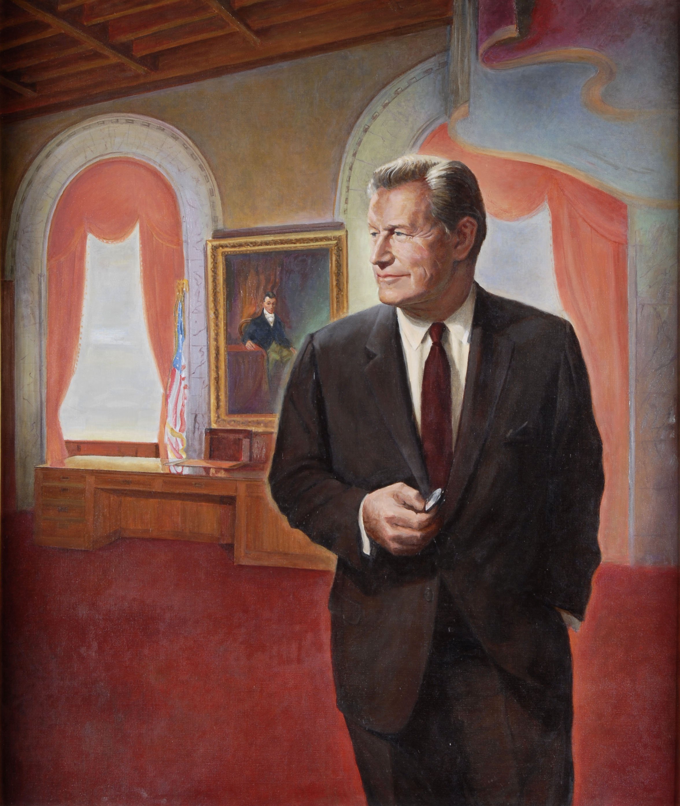 Former NY Governor Nelson Rockefeller who conceived the Empire State Plaza project in the 1960s. The project was completed in the mid-1970s. Photo: empirestateplaza.ny.gov