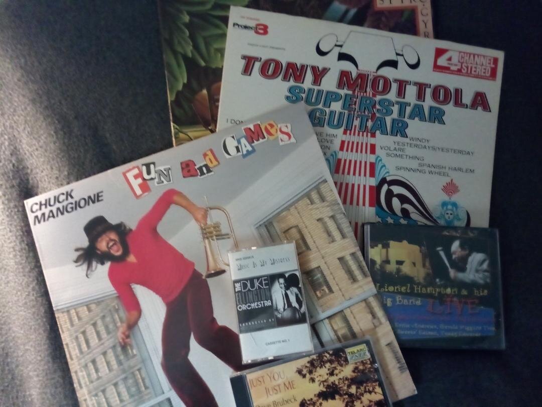 Some of the music in my father-in-law’s collection. Photo: Newvine Family Collection