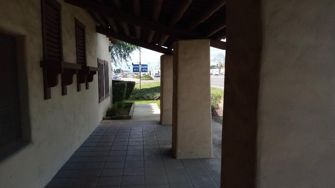 The view from the front door at the former CHP facility on 16th Street in Merced. Photo: Steve Newvine