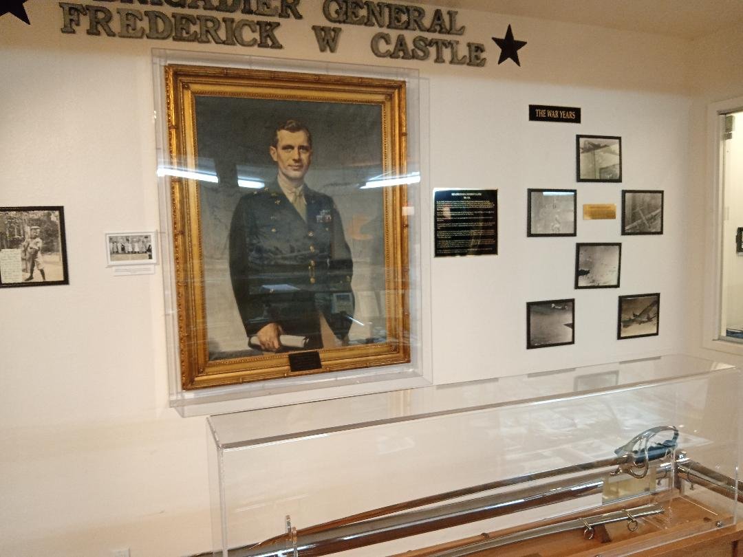 The Brigadier General Frederick W. Castle permanent exhibit at the Castle Air Museum in Atwater, CA. Photo: Steve Newvine