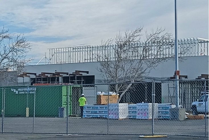 The Merced Mall expansion project has made considerable progress in recent months. Photo: Steve Newvine