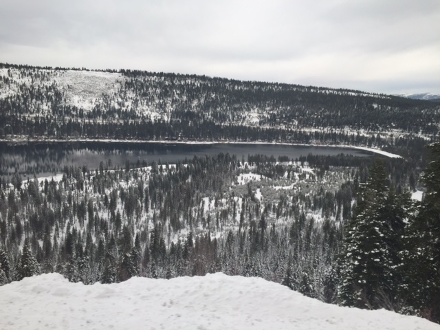 The California Zephyr follows part of the trail blazed by the Donner party. This is Donner Lake. Photo by Steve Newvine