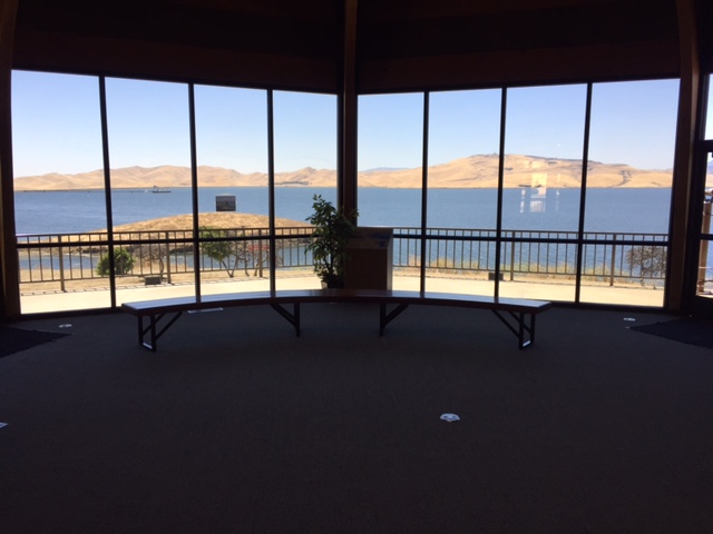 The Visitor Center at the Romero Outlook of the San Luis Reservoir. Photo by Steve Newvine
