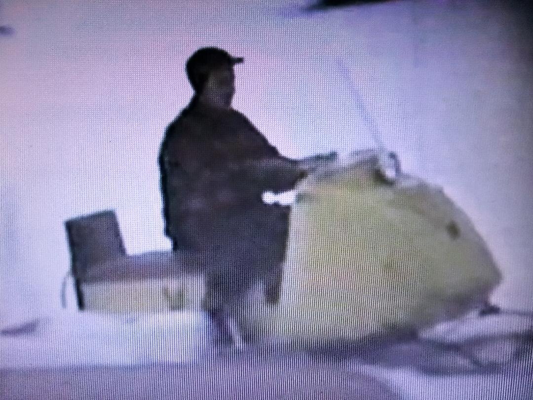 My dad joined in on the snowmobile craze that introduced this pastime to the otherwise brutal cold and snow-filled days of an Adirondack Region winter. Newvine Personal Collection.
