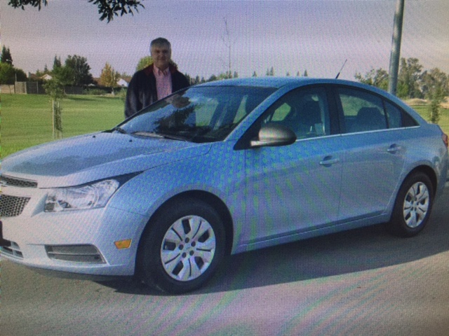 My trustworthy Chevy Cruze purchased new in Merced six years ago, turned over the 100,000 mile mark. Photo- Newvine Personal Collection