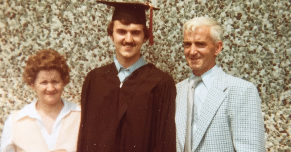  My parents and me at the 1979 college graduation held at the Manley Field House at Syracuse University. Construction was already underway on a domed stadium that continues to host both football and basketball games at SU. Photo: Newvine Personal Collection 