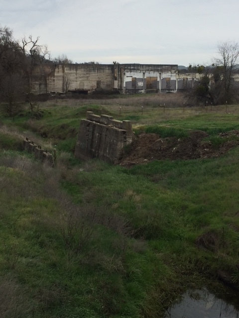 Some foundations and these structures are all that remain of the once busy community of Merced Falls. Photo by Steve Newvine