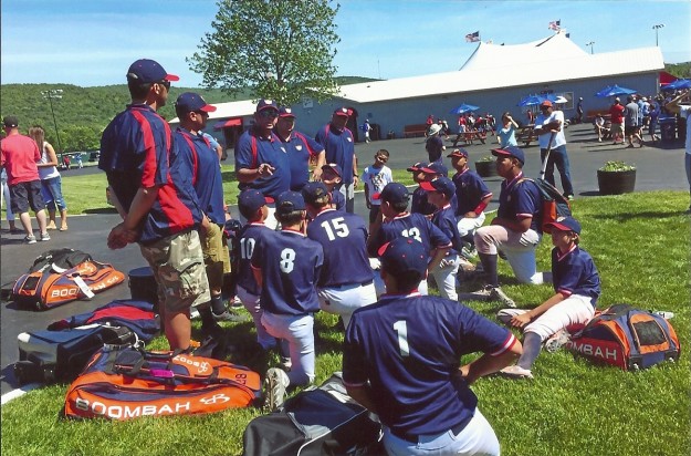 Titans Elite Players get ready for action at the Cooperstown tournament. Photo by Titans Elite
