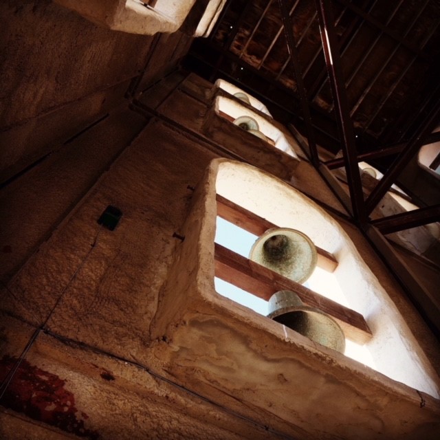 Inside the bell tower at The Hotel Mission De Oro. Photo courtesy Shannon Cook, Director of Sales.