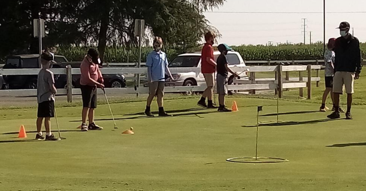 Area youth are learning the basics of golf through the First Tee of the Central Valley Program at St. Stanislaus Golf Course in Modesto. Photo: Steve Newvine