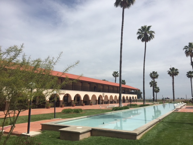 The sprawling grounds of The Hotel Mission De Oro in Santa Nella, Merced County. Photo by Steve Newvine