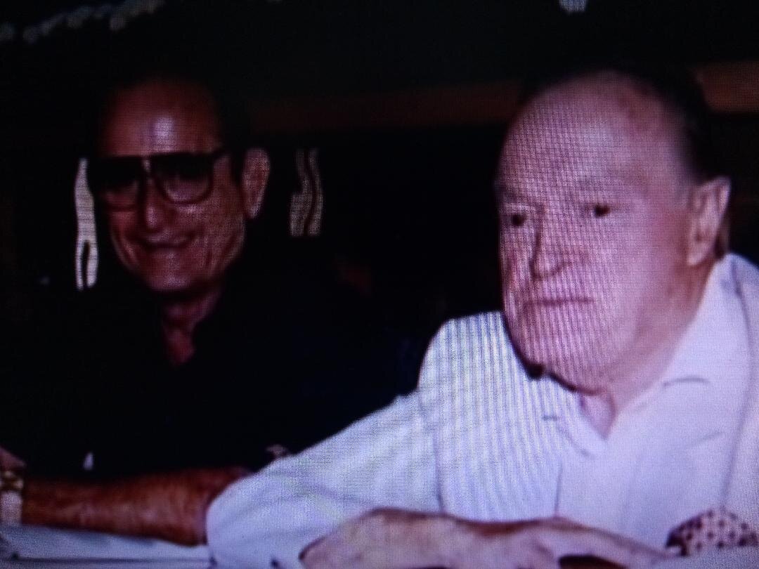 Bob Hope was a frequent visitor to the owner’s box at San Diego Chargers games.