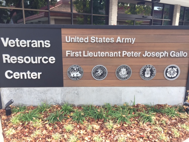 The Gallo Veterans Resource Center serves approximately one-hundred, fifty veterans, active reserve, and their dependents. Photo by Steve Newvine