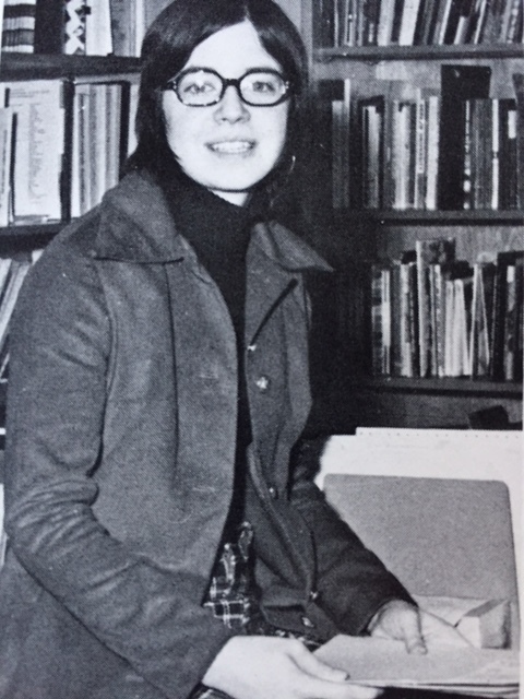 An early picture of Christine Allen (now Christine Chaufty). She would soon return to the school after graduation in 1971 and build a forty-seven year career in the administrative offices. Photo: South Lewis year book.