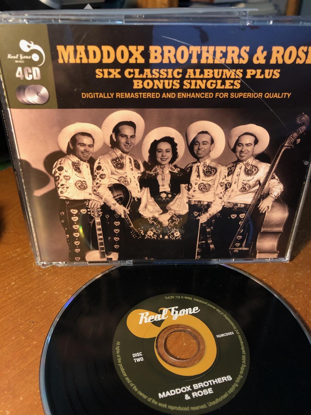 The country singing group Maddox Brothers and Rose settled down in the Modesto area for most of their music career.