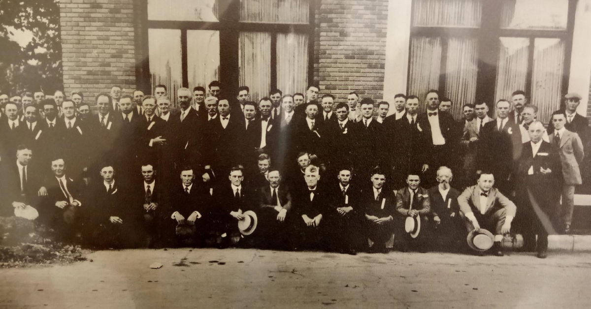 Here are the founding members of the Merced Council of the Knights of Columbus. The local Council was chartered in 1922. Photo: St. Teresa of Calcutta Council, Knights of Columbus